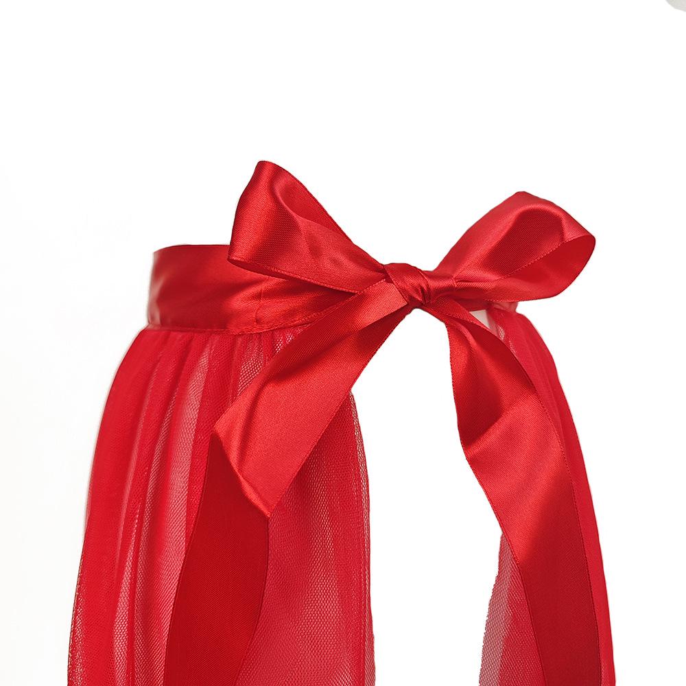 Black Tulle See-Through Midi Skirt Evening Dress - Vintage Prom and Party Attire