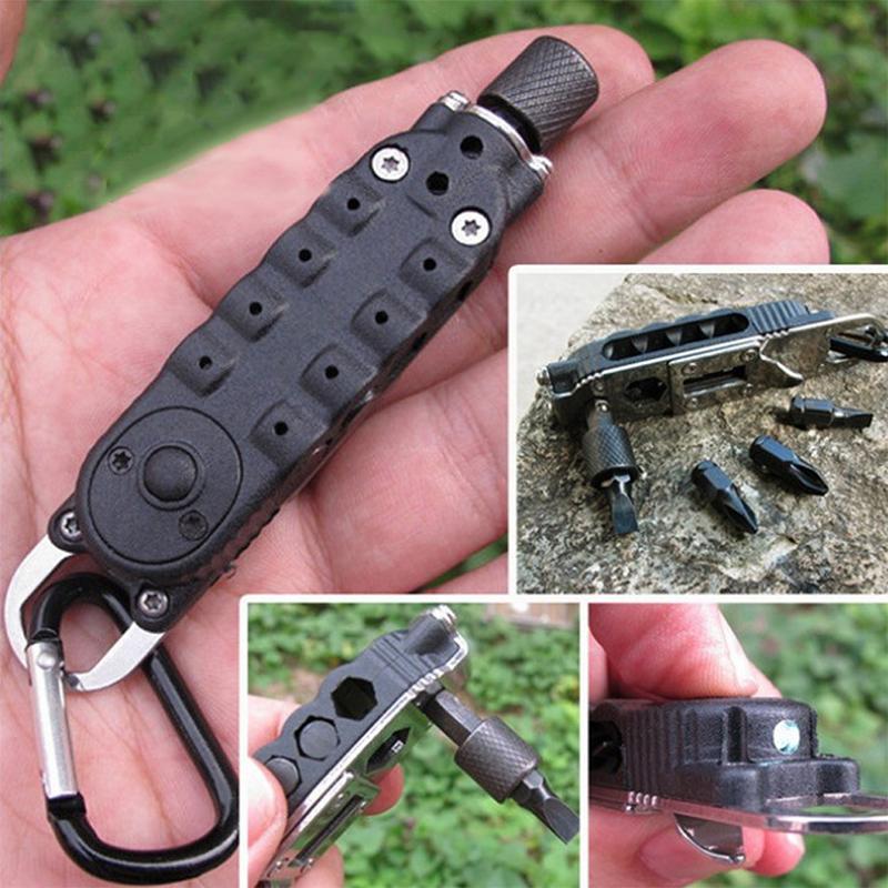 Mini Multifunctional Keychain Edc Outdoor Portable Stainless Steel Pocket Tools