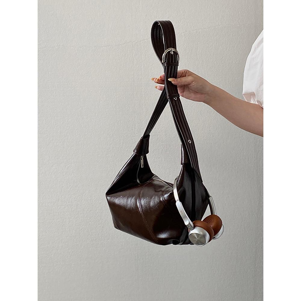 IELGY Ladies Deer Niche Design New Style Female Bag Retro Lazy Loose Sense Shoulder Bag Commuter Casual Messenger Bag