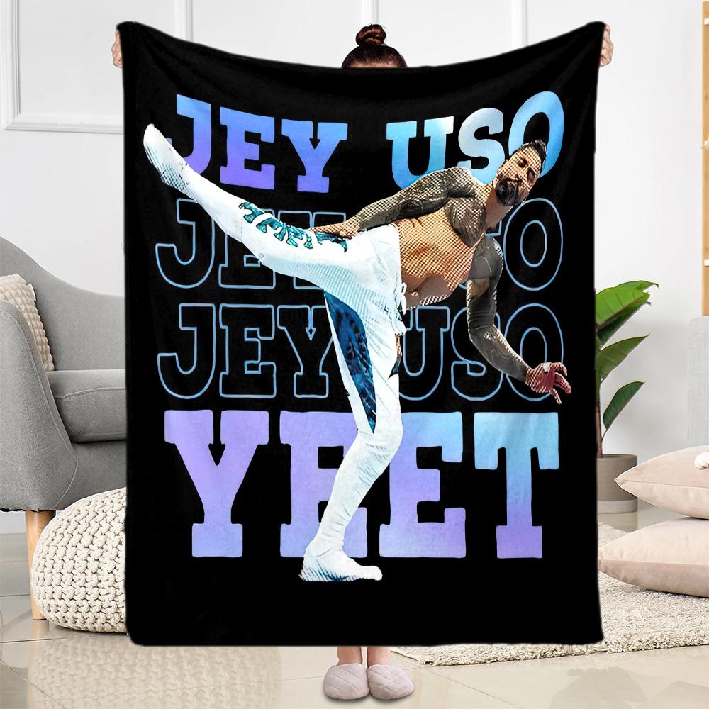 Yeet Jey Uso3 Blankets are suitable for living rooms,making them an ideal choice for outdoor travel and gifts.
