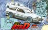 Initial D Series Trueno Early Model 1600GT APEX Пластиковая модель 1/24 № 01 (АЕ86) (Такуми Фудзивара)