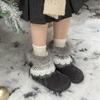 2025 Autumn and Winter New Millennial Wind Fluffy Snow Boots Women's Piled Thickened Inner Height Increase Warm Northeast Cotton Shoes Short Boots