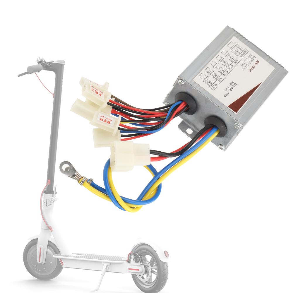 24V 350W Motor Brush Controller, Aluminum Alloy with Circuit and Heat Dissipation, for Electric and Scooter