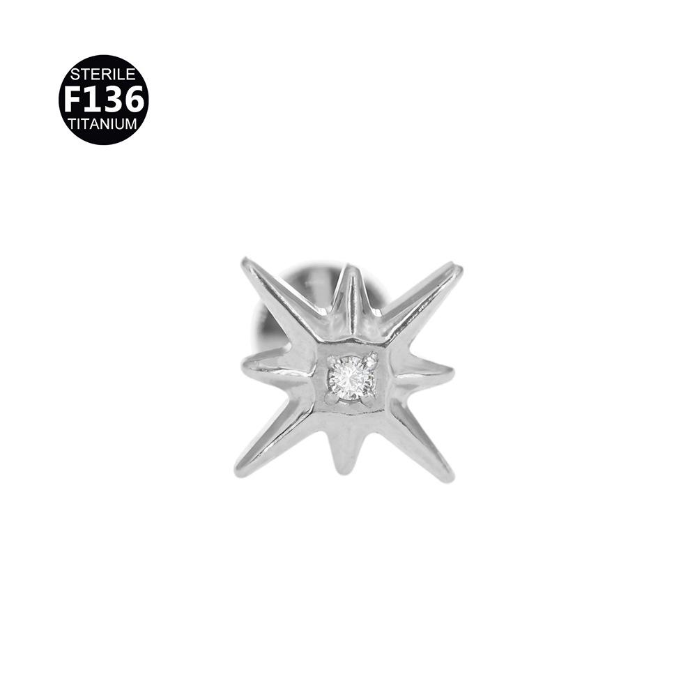 Титановый сплав Сердце и Лис Голубь Хрящ и Трагус Пирсинг Пусеты