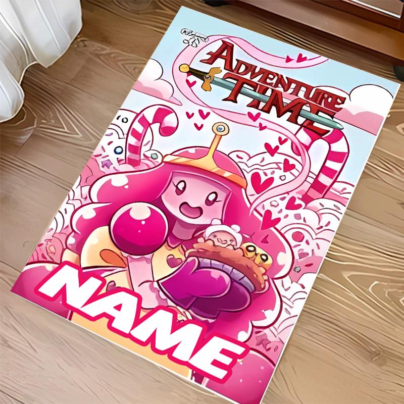 Custom personalization Adventure Time Print Area Rug - Soft, Washable Non-Slip Indoor Mat,Living Room,Home&Office Decorative Rug