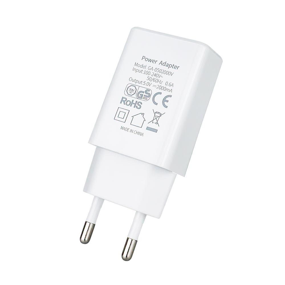 Certification 5V2A 10W Portable Wall Charger USB Fast Charging Power Adapter Charger for Cell Mobile Phone