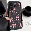 Pink Bowknots Floral Pattern Case For Xiaomi 14T 13T 11T Pro Funda Redmi Note 14 13 Pro 5G 4G 12 11 Shockproof Bumper Silicone Cover