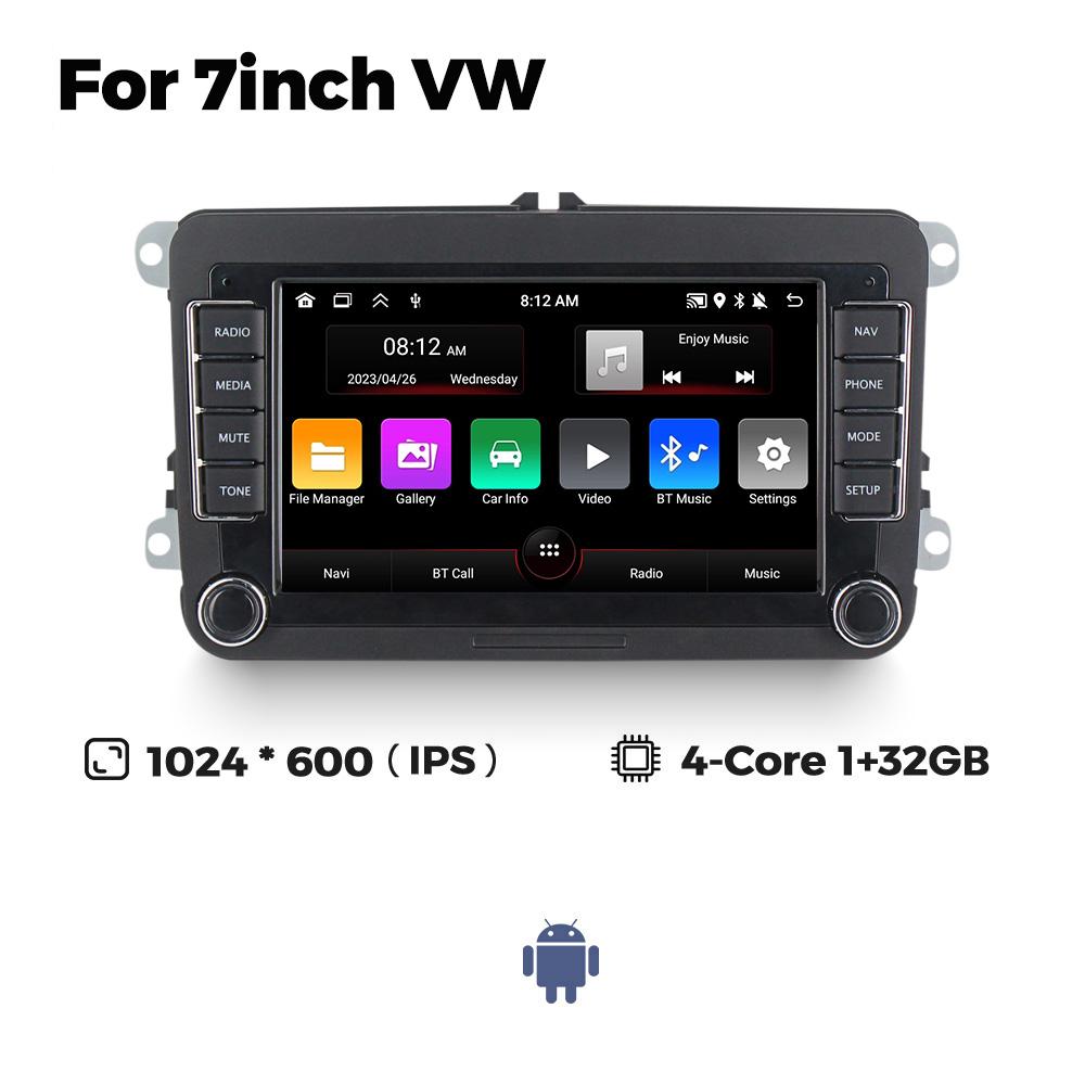 Android Carplay Автомобильный Радио Видео Плеер Для VW Volkswagen Skoda Octavia golf 5 6 touran passat B6 polo Jetta 2Din Стерео Ресивер