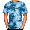 Красочная футболка с 3D принтом Tie Dye, мужская и женская модная уличная одежда, футболки с короткими рукавами, большие детские футболки в стиле Харадзюку, топы, одежда