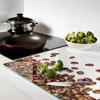 Tempered Multifunctional Decorative Glass Board Coffee Beans 80x52 cm