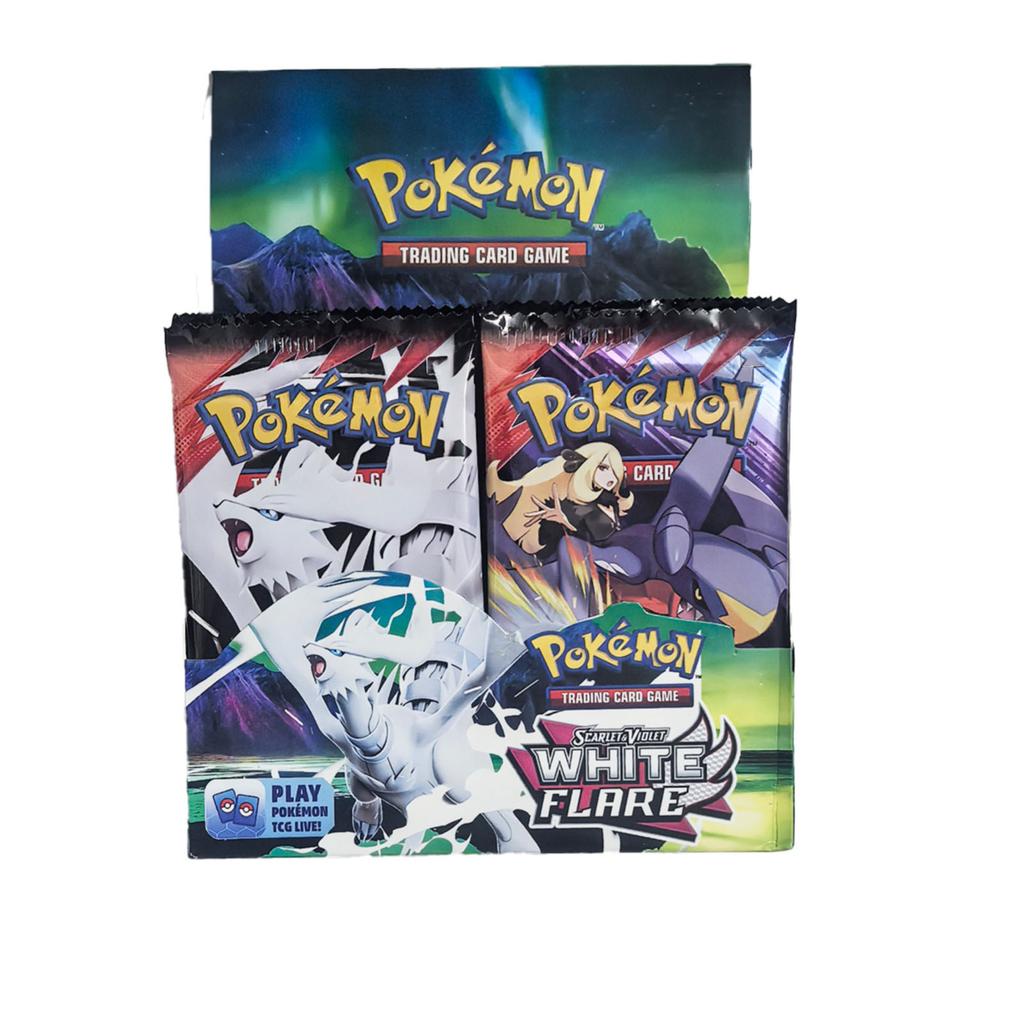 Набор разнообразных бустеров Pokémon TCG на английском языке, Включает голографические карты, Идеально подходит для игры и коллекционирования