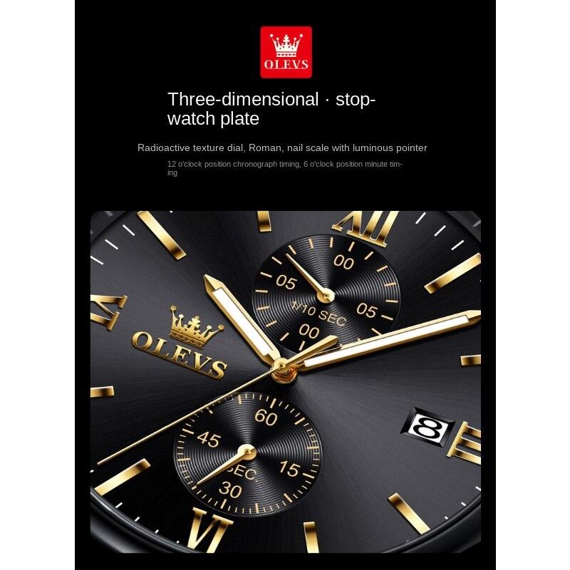 OLEVS Brand Timepiece Waterproof Luminous Men's Watch Men's Watch