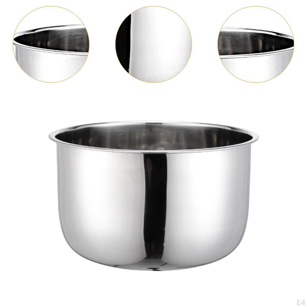 Rice Cooker Inner Container Liner Multiuse Portable Stainless Steel Pot Kithcen Tool