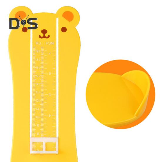 Измерительный прибор для ног с изображением медведя для младенцев, детей и взрослых, измеритель длины стопы, линейка для измерения обуви, домашний измеритель стопы, точная таблица измерений