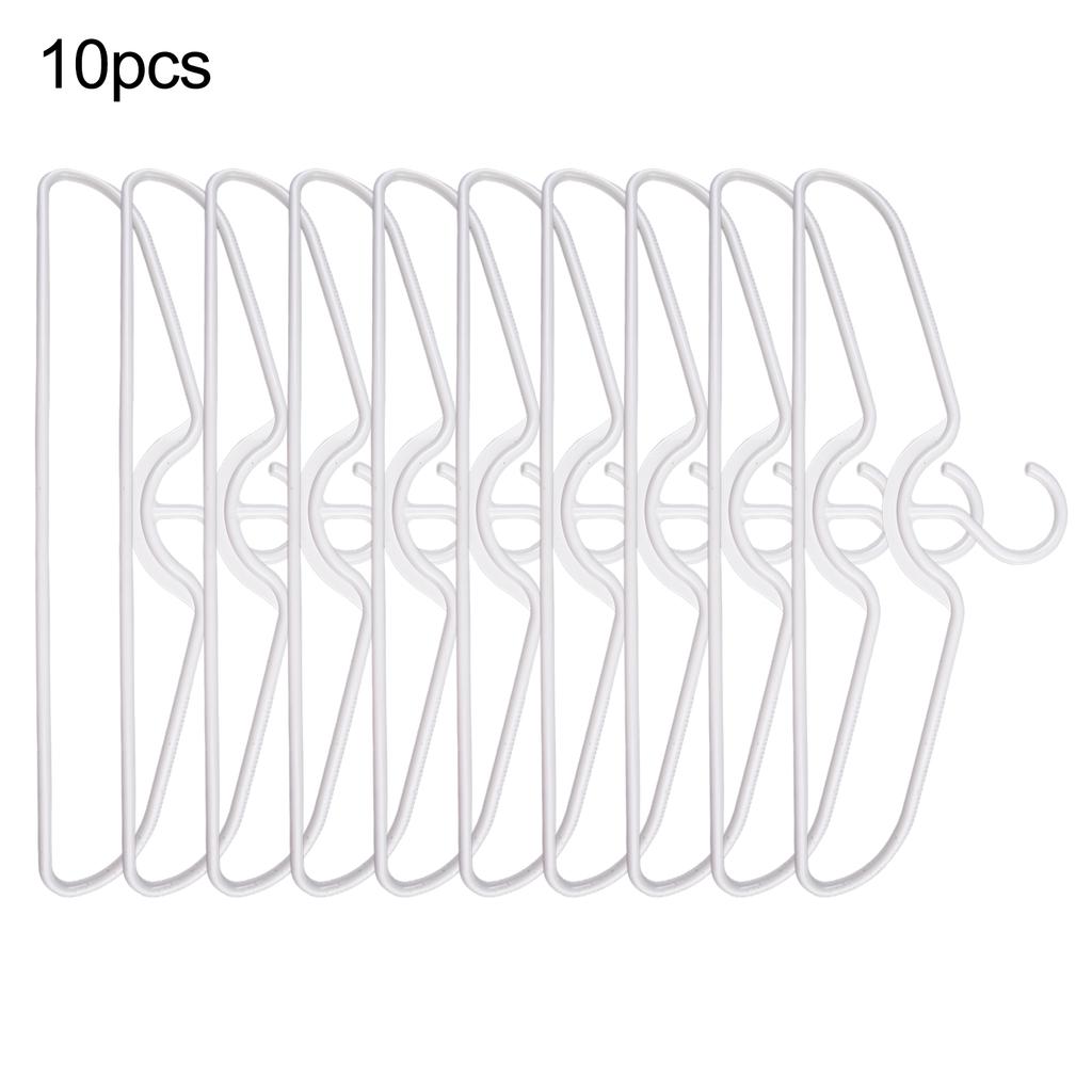 Set of 5/10/20 Short Neck Plastic Clothes Hangers with Anti Slip Feature Organize Your Closet Efficiently and Neatly