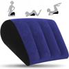 1PC New PVC Silicone Pillow Triangle Inflatable Magic Cushion Blue+Black Soft Triangle Pad Love Position