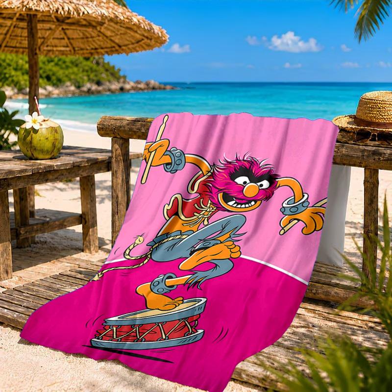 Muppet Rock Stars Beach Towel, Quick-drying, Easy to Care for, Suitable for Both Fitness and Beach Vacations,Sports Essential
