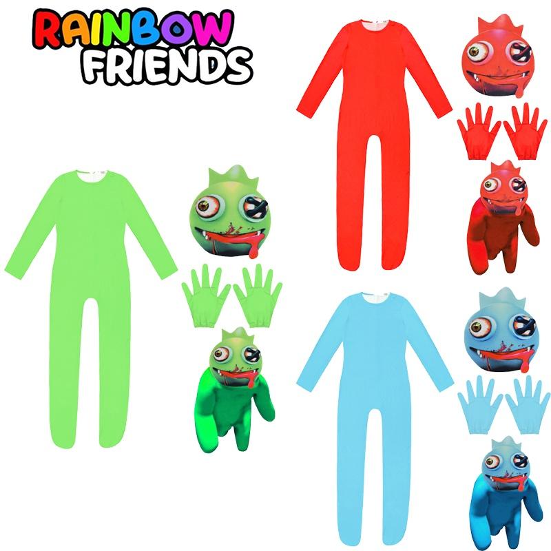 Костюм для косплея Roblox Rainbow Friends, комбинезон, маска, костюм для детской вечеринки, наряд