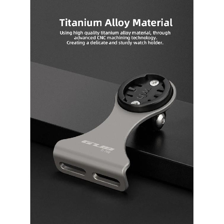 GUB Titanium Alloy Bike Support Ultralight Bicycle Gps Stand Durable Cycling Extension Bracket Suitable for Bryton Garmin Wahoo