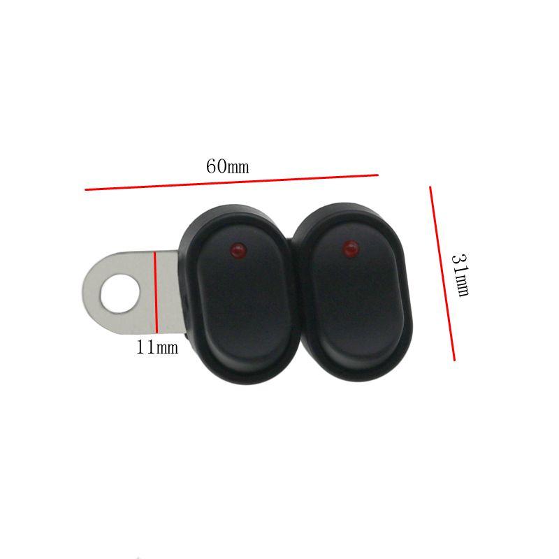 LMoDri большой объем мотоцикла скутер кронштейн из нержавеющей стали самоблокирующийся переключатель с красным индикатором