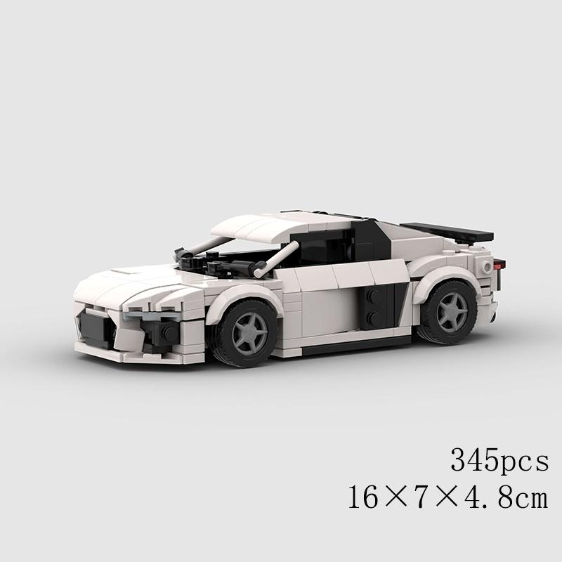 Классический Автомобиль Скорость MOC Внедорожник Гонки Полиция Модель Строительные Кубики Родстер Транспортное средство Город Супер Гонки Блоки Технический Рождественский подарок