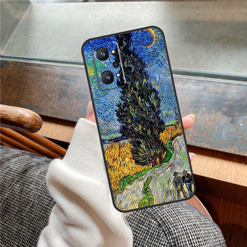 Картины Звездная ночь Ван Гог Чехол Для Realme 13 Pro Plus 11 12 14 C71 C75 C55 C51 C53 C25 C63 C61 C65 C67 GT6 GT7 15 Pro