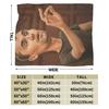 Charlie Kirk Speaking Funny Meme Flannel Blanket Adults Girls  Soft Bedding Throws Winter Bedroom Bedspread Sofa Bed Cover