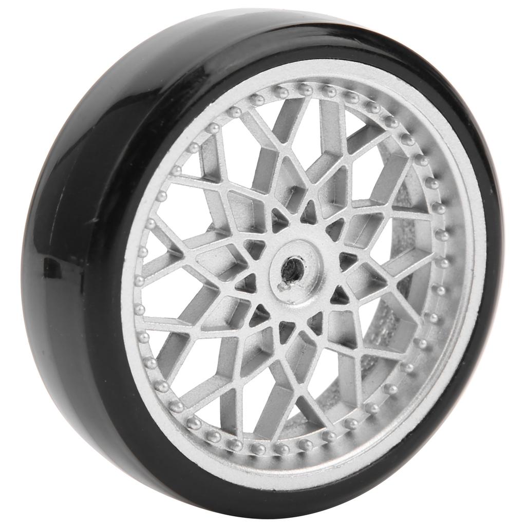 4Pcs RC Micro Truck Plastic Tires Accessories for WPL D12 Model Car Upgrade Partssilver