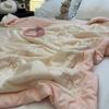 Princess Style Pink Butterfly Ice Silk Embroidery Double Cooling Quilt Machine Washable Air-Condition Thin Dorm Single Summer Comforter