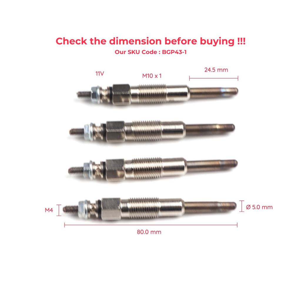 BROSS Автозапчасти BGP43-1 4 шт. свечи накаливания нагревателя GX79, 350G,0100226354 для Renault Peugeot Citron Iveco 2.8-2.5 Доставка из Турции
