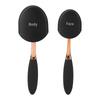 3PCS Soft Bristle Sunscreen Brush Kit Face/Body Sunscreen Applicator Brush with Protective Cover and Cleaning Pad