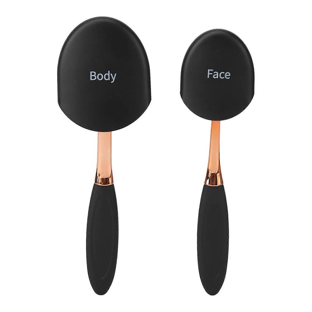 3PCS Soft Bristle Sunscreen Brush Kit Face/Body Sunscreen Applicator Brush with Protective Cover and Cleaning Pad