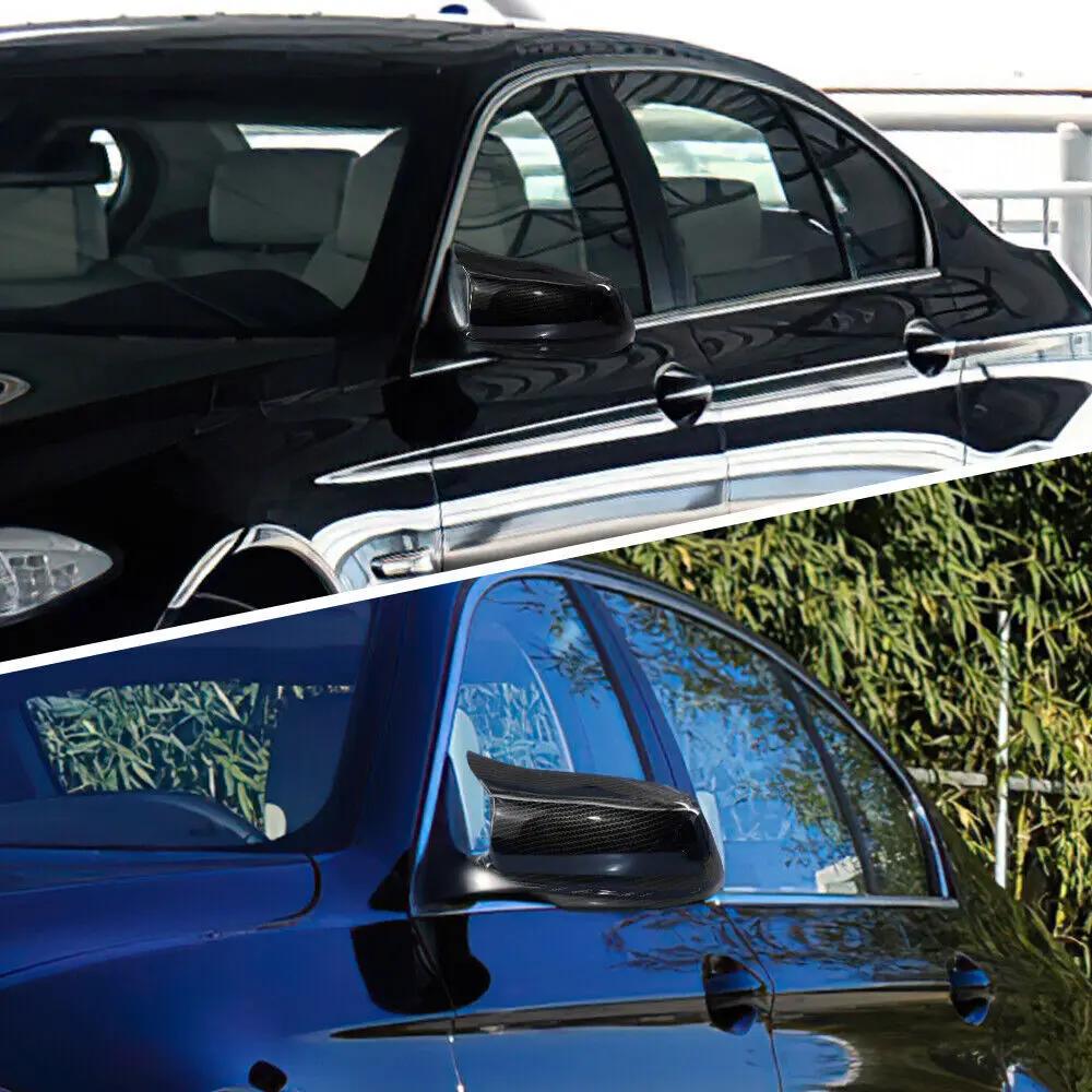Для LHD BMW 5 Серии F10 F11 2010-2013 Наклейка на крышку бокового зеркала заднего вида автомобиля, накладка на крыло, внешняя дверная накладка, отделка из углеродного волокна
