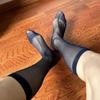 Men's Thin Socks Business Formal Tube Sock Breathable Silk Stockings