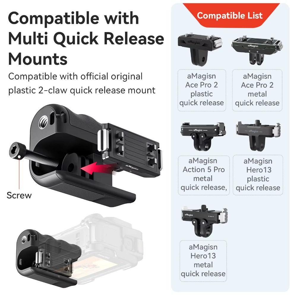 Кнопка затвора StreetGrip Vlog Holder для DJI Action/Insta360 Ace Pro Camera Accessories