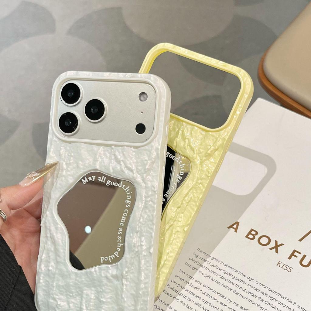 Однотонный зеркальный чехол-гармошка для iPhone 17 Pro Max и Apple 16