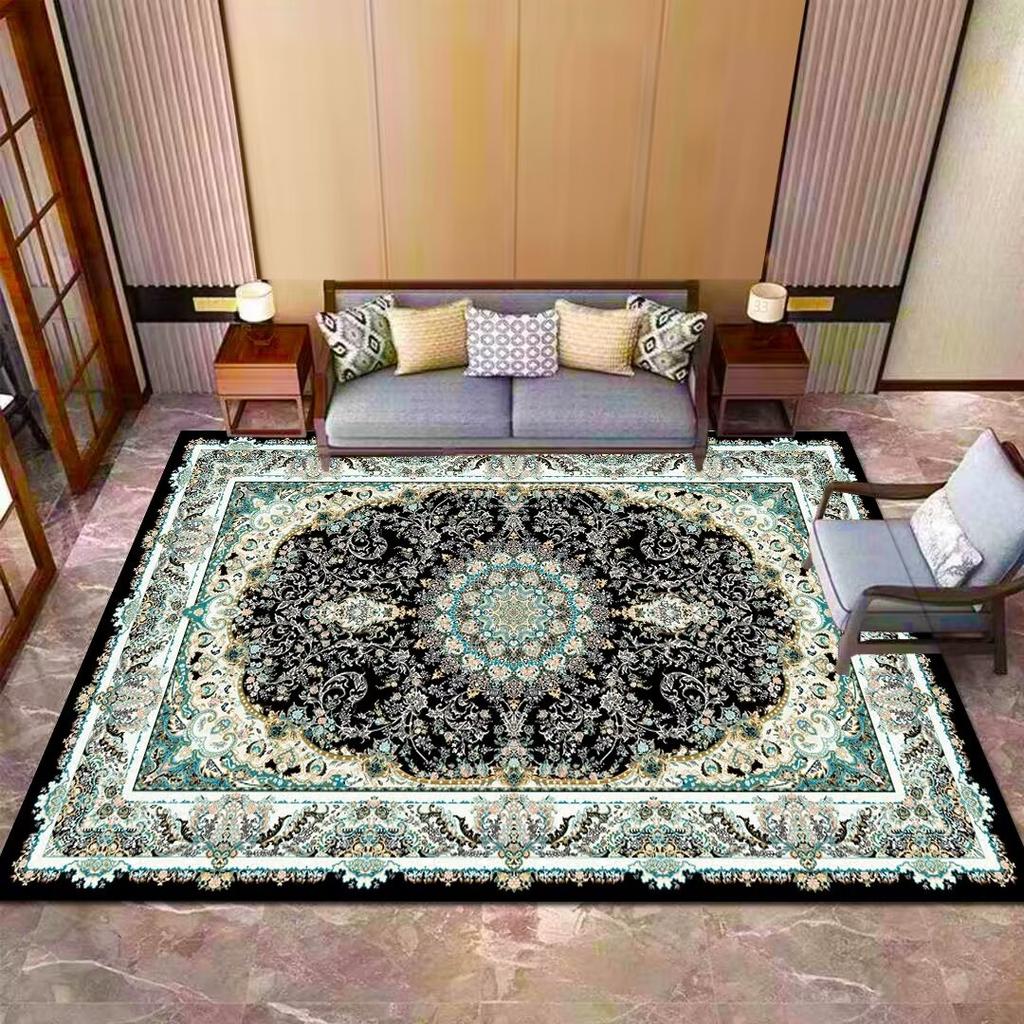 Классический персидский ковер для гостиной, ретро-стиль, украшение, домашние ковры для спальни, большой площади, нескользящий, моющийся, коврик для пола в гостиной