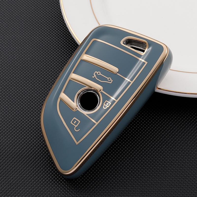 TPU Car Remote Key Case Cover Shell Holder Fob Keychain For BMW X1 X3 X5 X6 X7 1 3 5 6 7 Series G20 G30 G11 F15 F16 G01 G02 F48