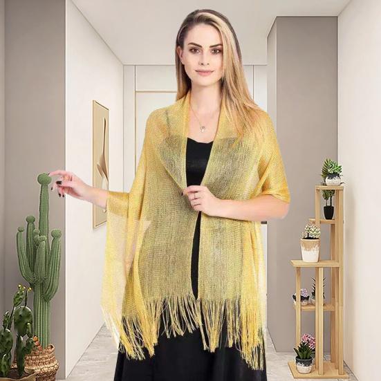 Women Shawl Beautiful Hollow Out Temperament Lady Dress Shawl Shirt Dress Matching Party Shawl Dress Shawl Lady Garment