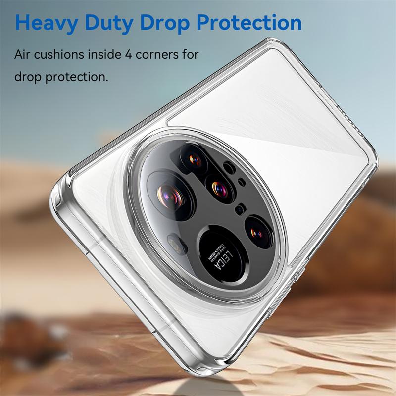 Чехол для Xiaomi 15 Ultra Чехол для Xiaomi 15 Ultra Противоударный прозрачный чехол из поликарбоната и ТПУ силикона Защитная задняя крышка для телефона для Xiaomi 15 Ultra