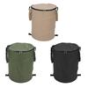 Camping Trash Can with Zippered Lid 24 Gallons Large Capacity Foldable Portable Garden Garbage Conta