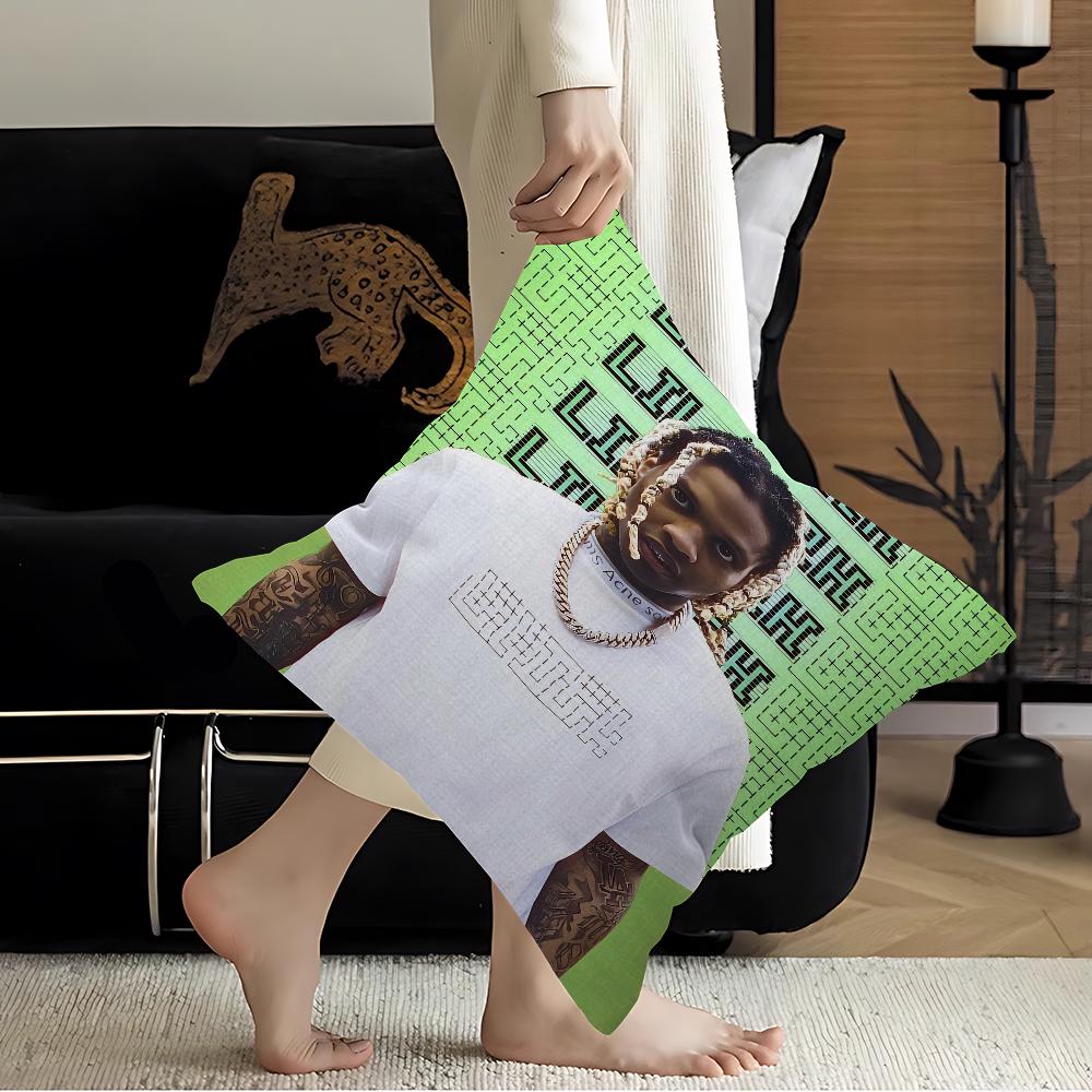 L-Lil DDurk Rapper Cushion Cover Car Throw Pillow Case For Sofa Car Christmas Gift 40x40cm 45x45cm