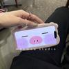 Pig Nose Stand Holder Phone Case For iPhone15 14 Pro Max 12 13 11 XS XR Mini Cute Funny Soft Silicone Protective Cover Bracket