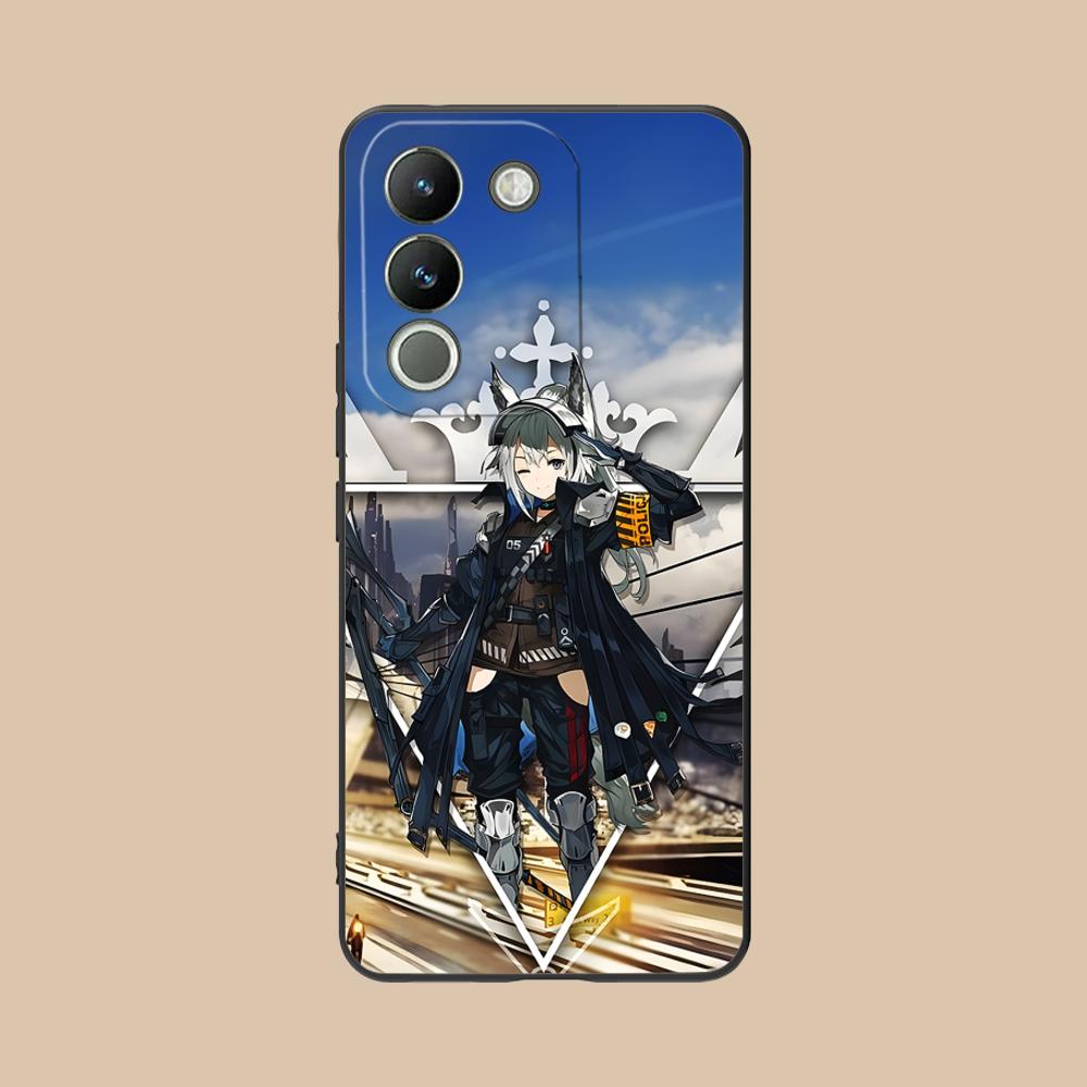 Arknights Grani Матовый ТПУ Чехол для Мобильного Телефона для VIVO Y77 76 75 74 73 72 58 56 55 51 50 38 36 Y19 Y18 Y03 Y01 5G Цветной Чехол