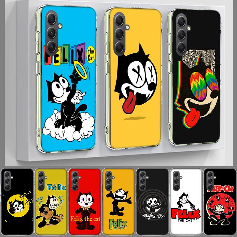 Забавный чехол для телефона F-Felix the Cats для Samsung A17 A37 A57 A07 A16 A26 A36 A56 A06 A02S A12 A22 A32 A52S A04S A14 A24 A34 A54 A03