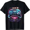 Unlocked Retro Style Level 30 T-Shirt, Funny Video Game 30th Anniversary T-Shirt, Unisex Oversized Crew Neck T-Shirt, Men's C,Unisex,gift,Top