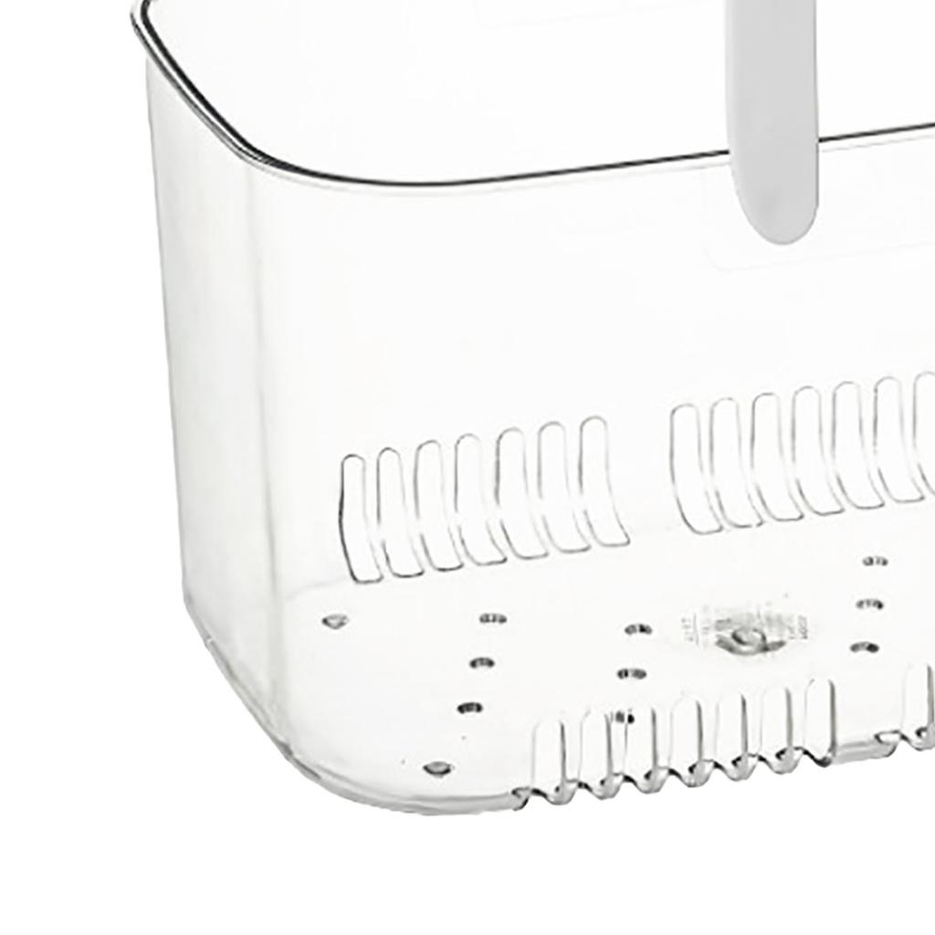 Прозрачная корзина для рук Удобная ручка Вентиляционные отверстия Легкий доступ Универсальная корзина для хранения фруктов