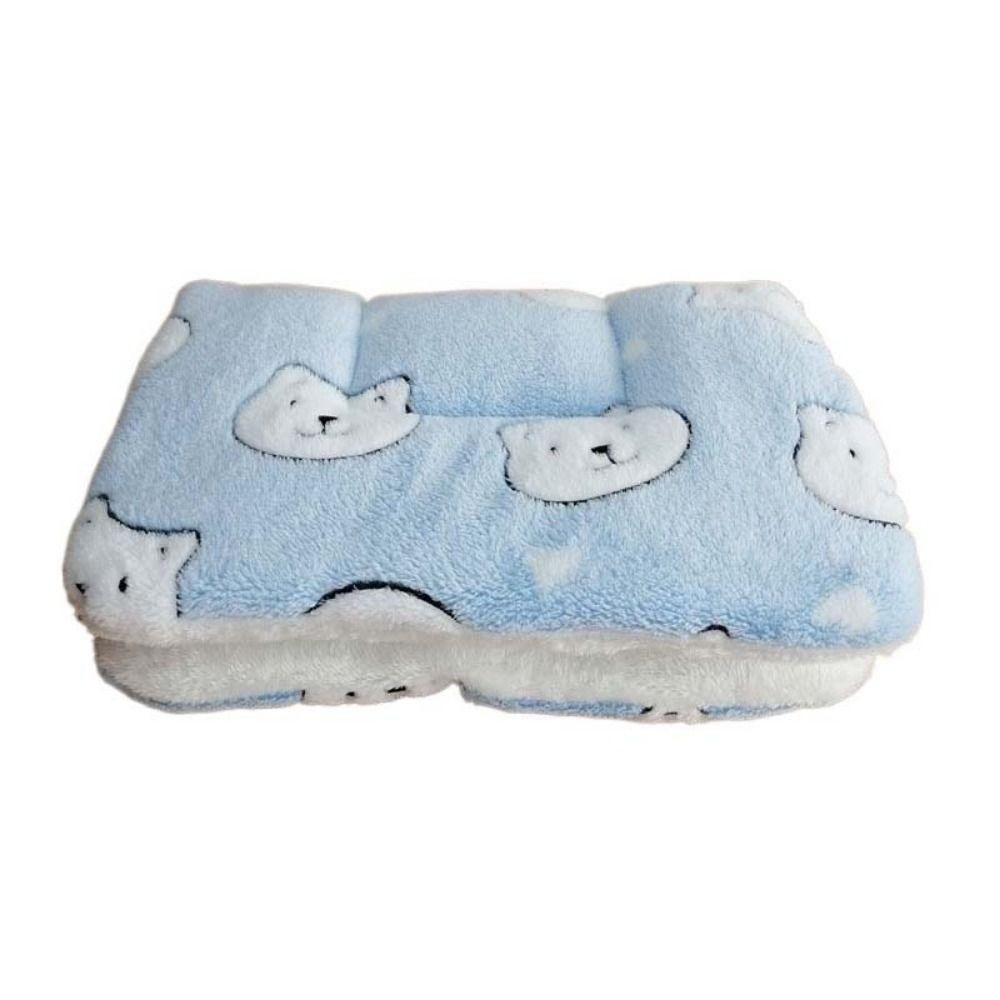Soft Flannel Pet Mat Flannel Dog Blanket Mat Cat Cover Blanket Dog Thicken Sleeping Mat  Winter