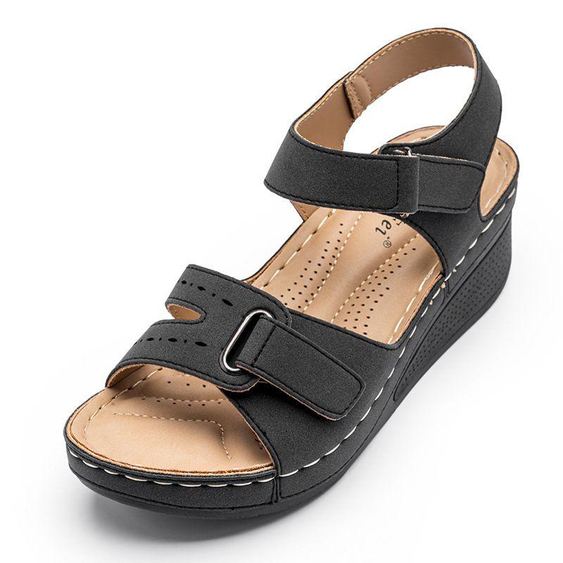 Stylish And Comfortable Women's Thick Bottom Wedge Sandals With Anti-slip Sole