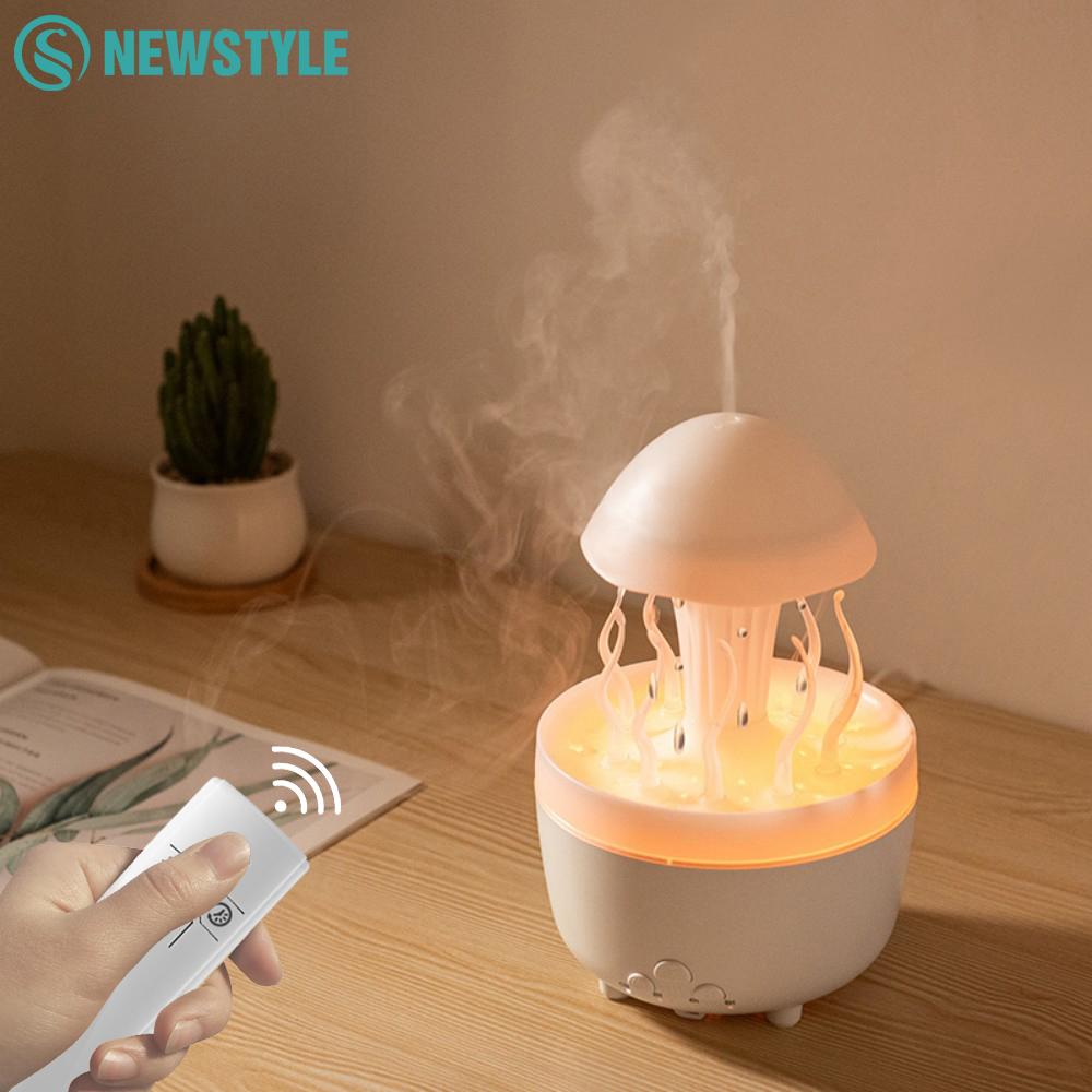 Rotating Jellyfish Colourful Night Light with Air Humidifier Essential Oil Aroma Diffuser Christmas Tree UFO Sleeping Night Lamp